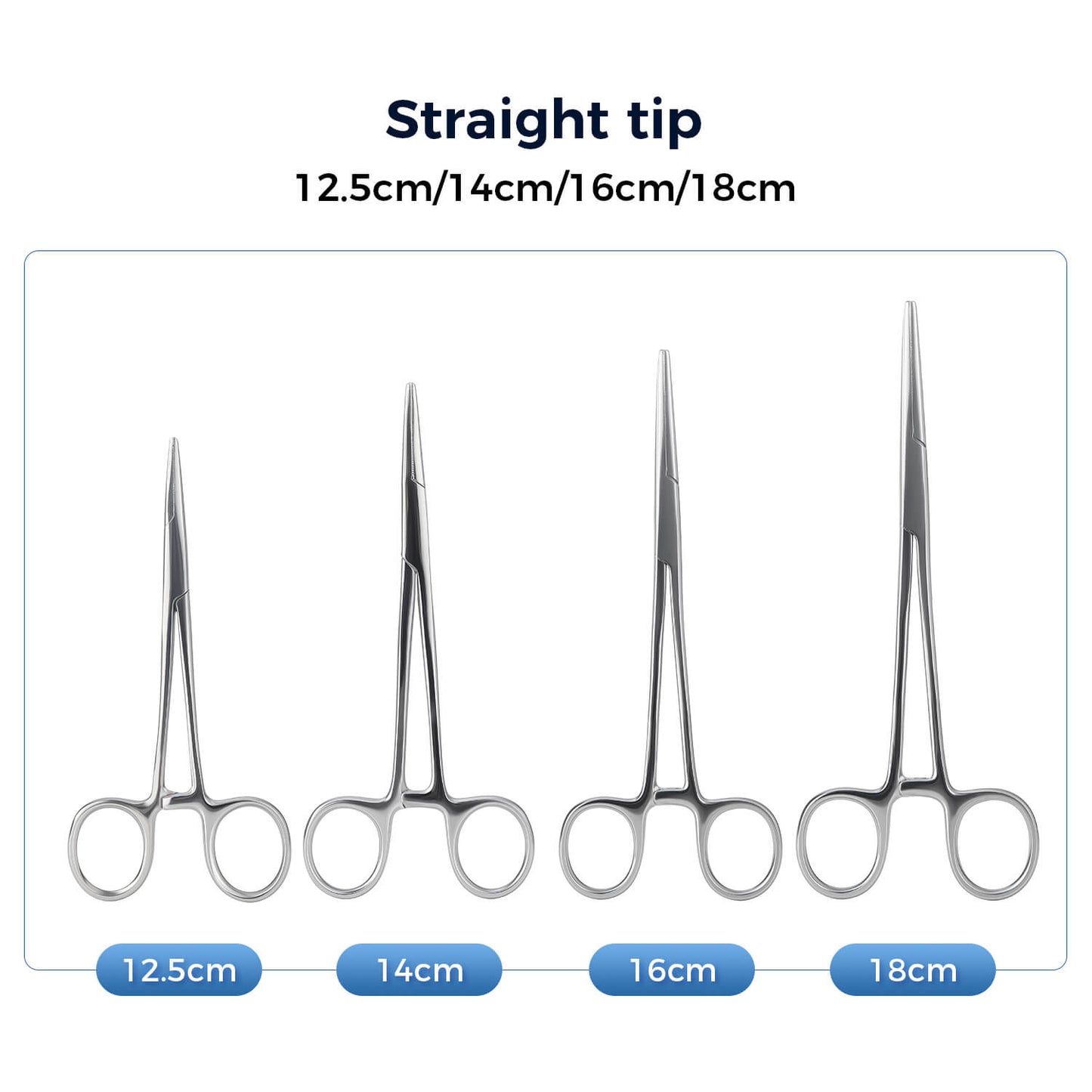 Dental Surgical Stainless Steel Hemostatic Forceps Curved/Straight Tip - azdentall.com