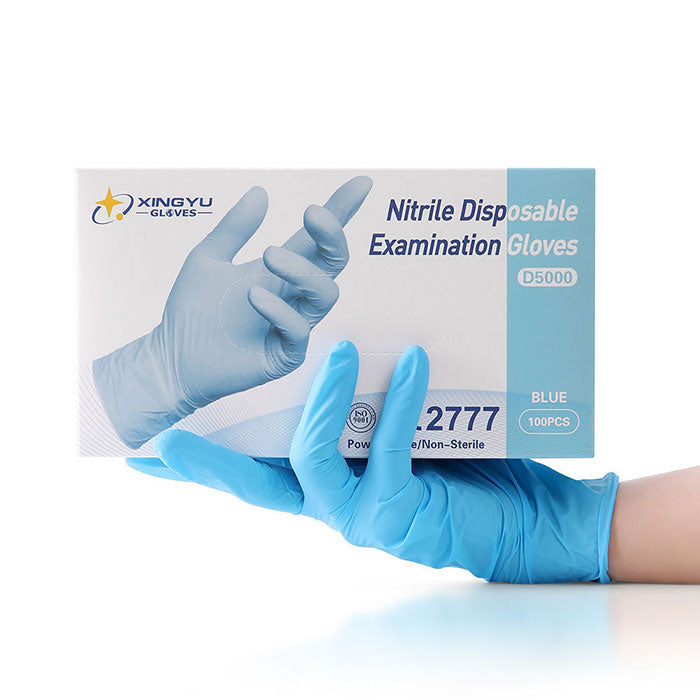 Disposable Nitrile Exam Gloves Blue Powder & Latex Free 4 Mil S/M/L/XL 1000pcs/Cs - azdentall.com