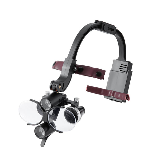 Dental LED Head Light Lamp Magnification Binocular Loupes 2.5X 3.5X - azdentall.com