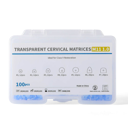 Dental Transparent Cervical Matrices Composite Gingival Retractor Matrix Band 100pcs/Box - azdentall.com