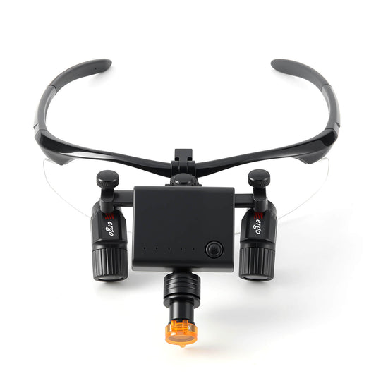 Dental Magnification Medical Surgical Binocular Loupes 3.0X-6.0X with LED Head Light - azdentall.com