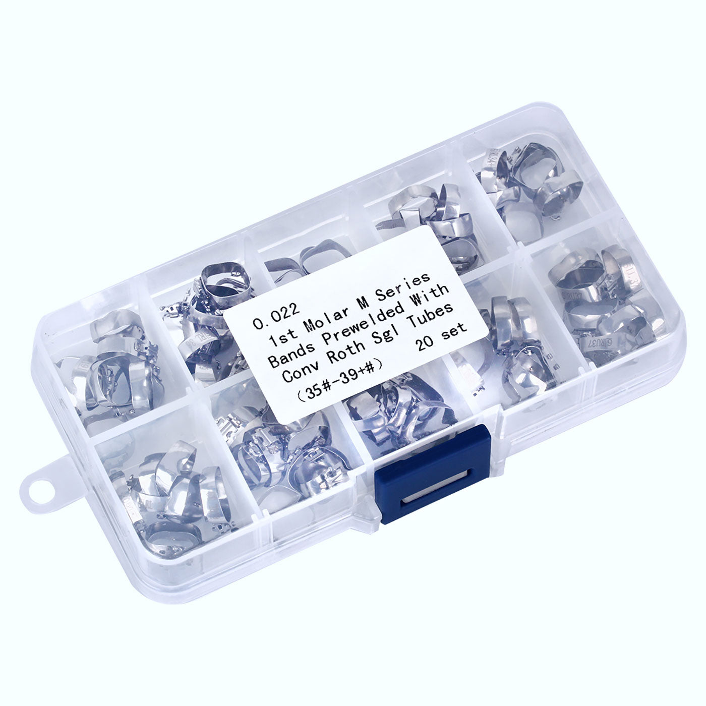 AZDENT 1st M Series Bands with Buccal Tube Convertible Roth .022 Single U/1 L/1 36#-40+# 20sets/Box - azdentall.com
