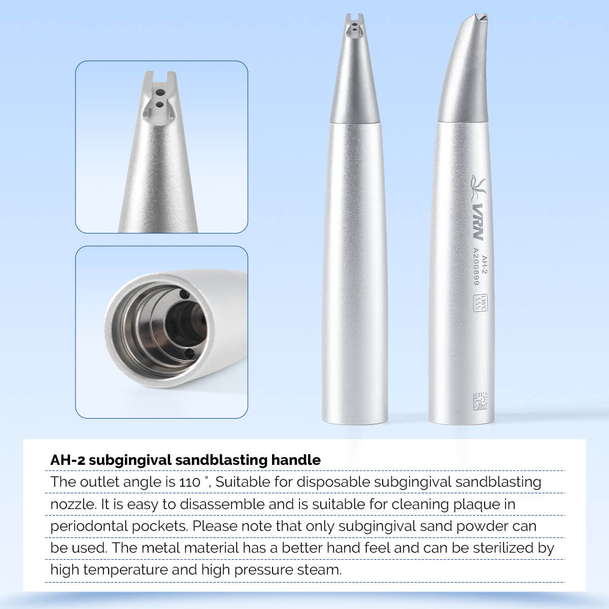 Dental Air Polisher Nozzles Gingival & Subgingival Sandblasting Handle - azdentall.com