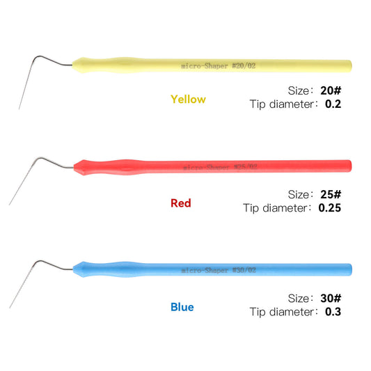 Dental Microscopic Endodontic Files 02 Taper #20 #25 #30 Micro Shaper - azdentall.com