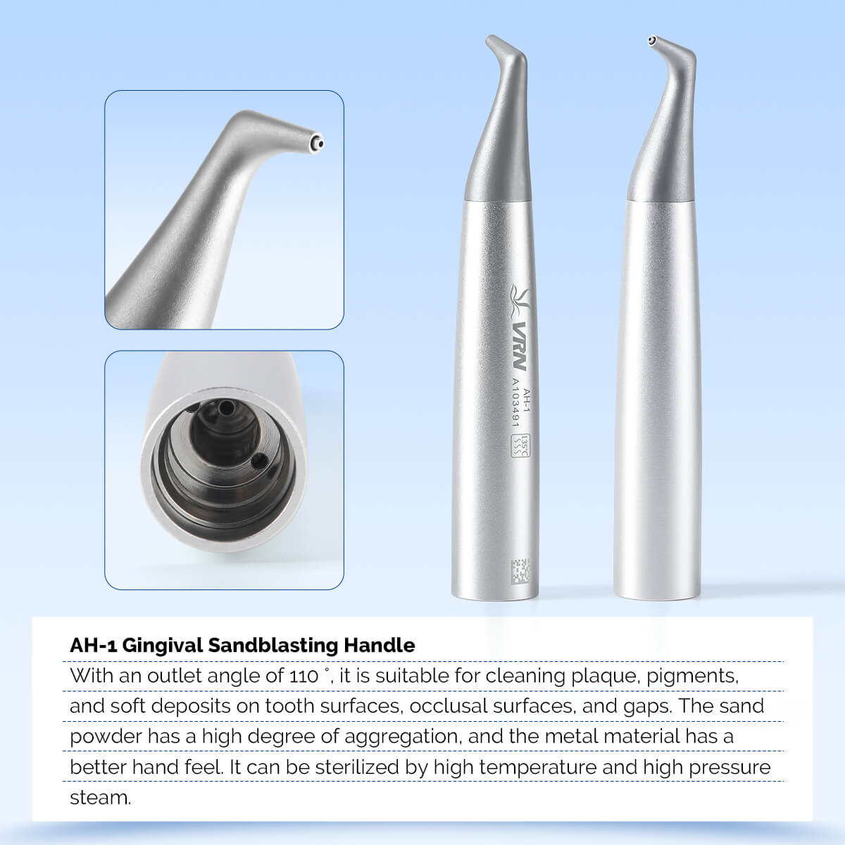Dental Air Polisher Nozzles Gingival & Subgingival Sandblasting Handle - azdentall.com