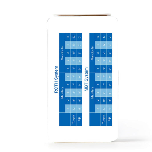 AZDENT Dental Orthodontic Clear Ceramic Brackets Roth/MBT 0.022 Hooks 345 20pcs/Box - azdentall.com