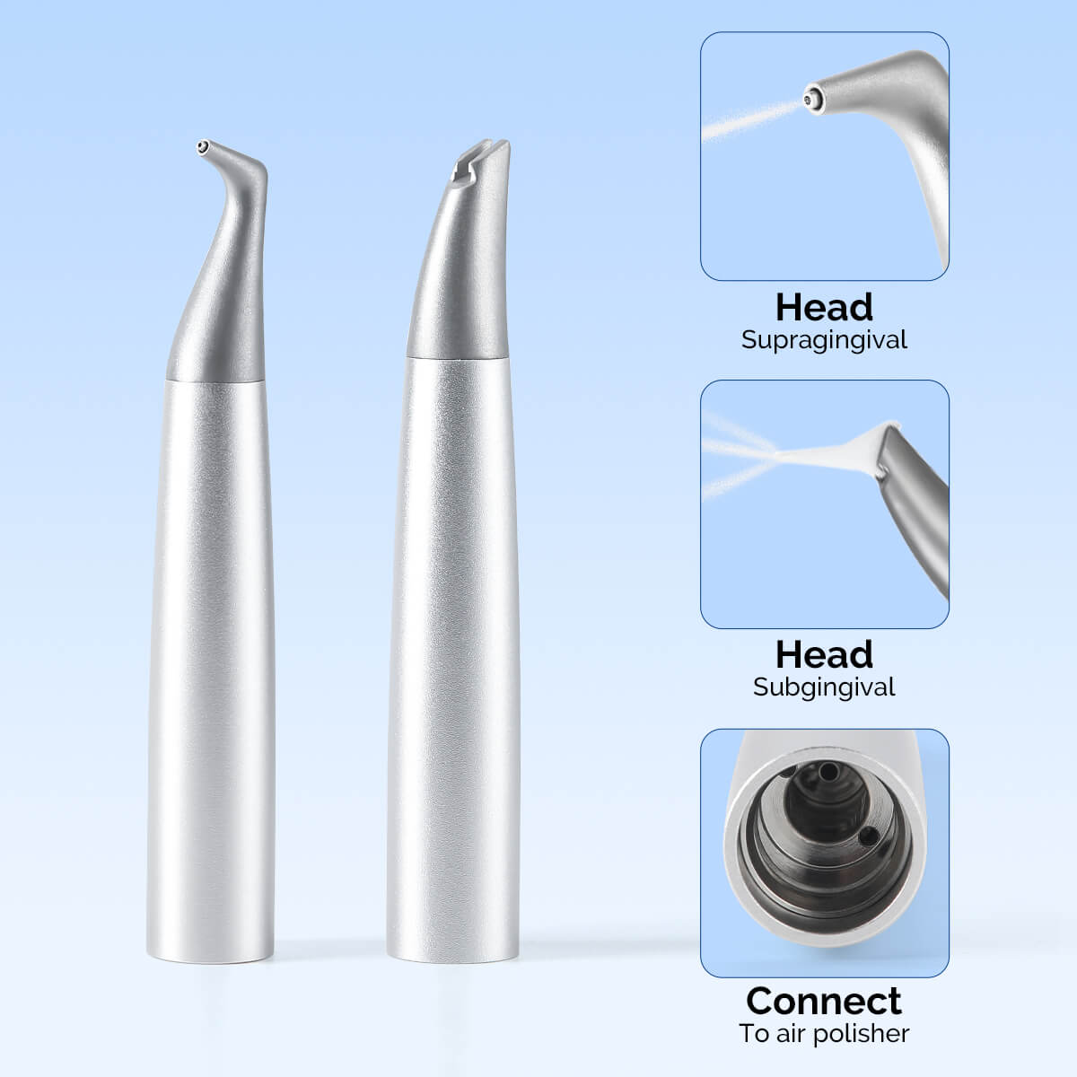 Dental Air Polisher Nozzles Gingival & Subgingival Sandblasting Handle - azdentall.com