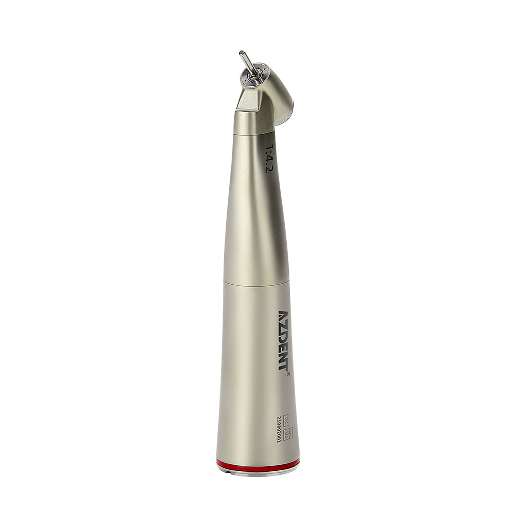 AZDENT 45 Degree Electric Contra Angle 1:4.2 Increasing Fiber Optic Handpiece