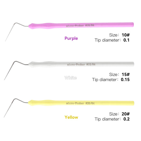Dental Microscopic Endodontic Files 04 Taper #10 #15 #20 Micro Prober - azdentall.com