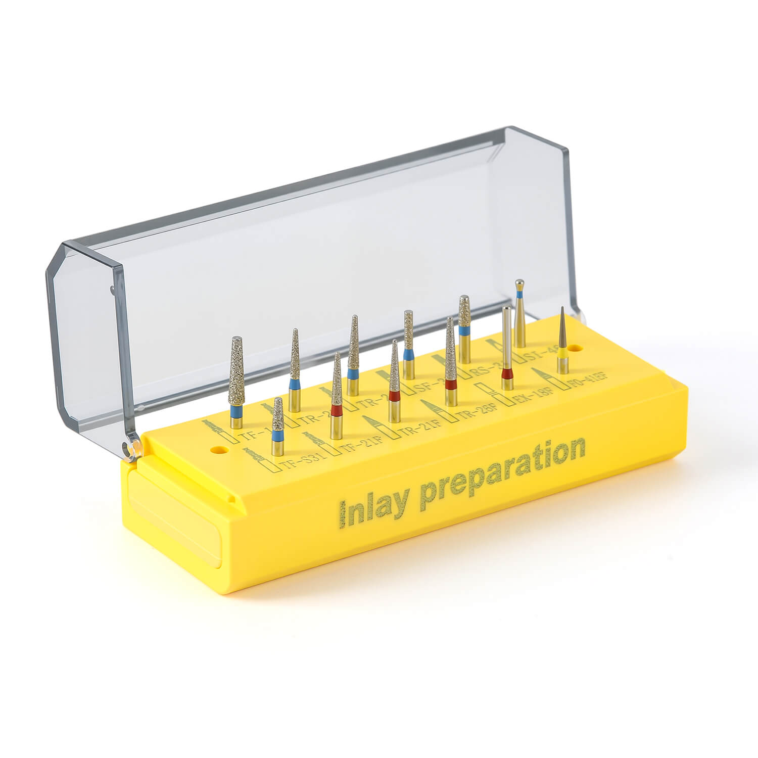 Dental Diamond Bur Inlay Preparation Kit FG 1.6mm 12pcs/Kit - azdentall.com