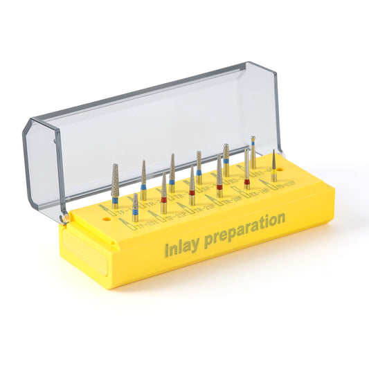 Dental Diamond Bur Inlay Preparation Kit FG 1.6mm 12pcs/Kit - azdentall.com