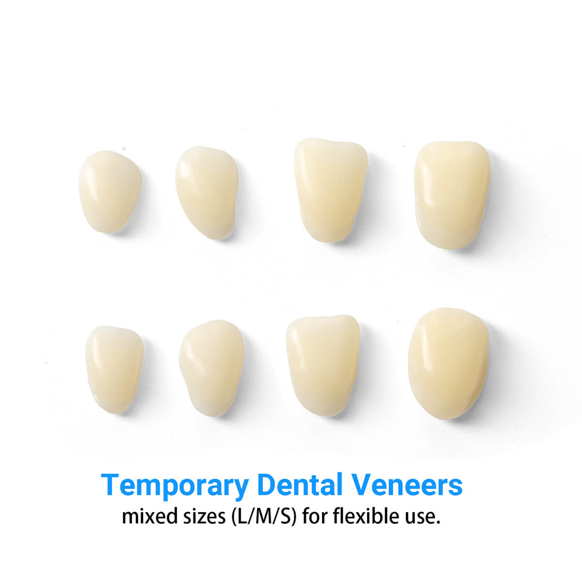Dental Provisional Teeth Veneers Ultra-Thin Temporary Crowns for Upper Anterior A1 A2 50pcs/Bag - azdentall.com