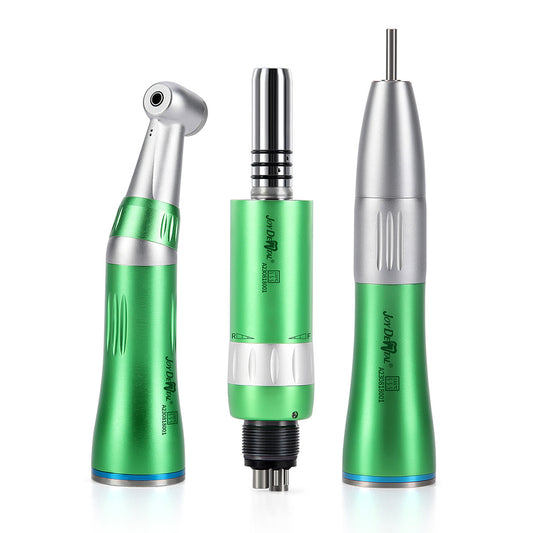 Dental Inner Water Low Speed Handpiece Contra Angle/ Air Motor/ Straight Handpiece Color Green 4 Hole