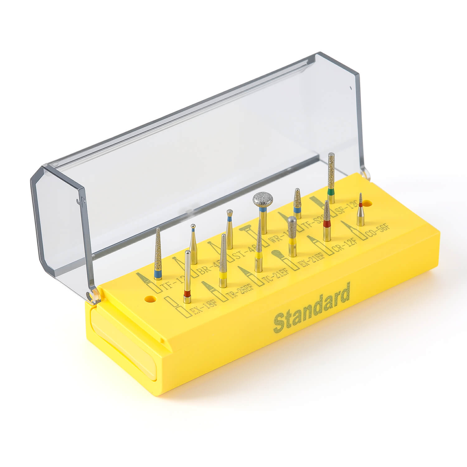 AZDENT Dental Diamond Bur Standard Kit FG 1.6mm 12pcs/Kit - azdentall.com
