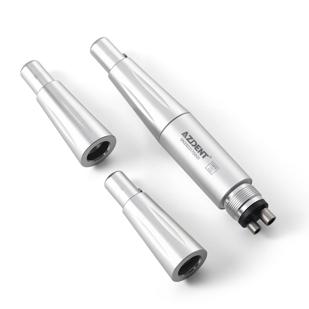 AZDENT Dental Hygiene Prophy Handpiece Air Motor 4 Holes with 3 Nose Cones - azdentall.com