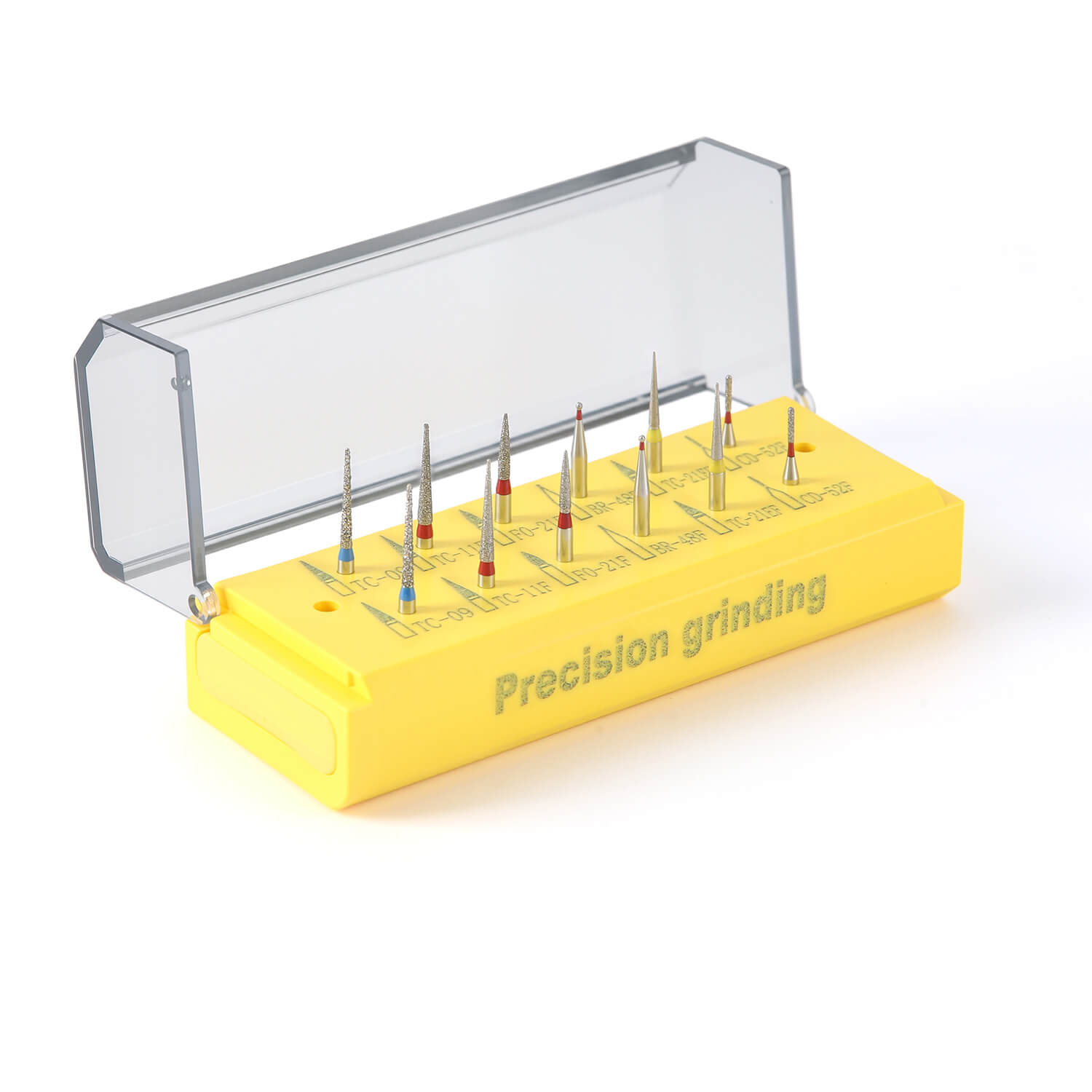 Dental Diamond Bur Precision Grinding Kit FG 1.6mm 12pcs/Kit - azdentall.com