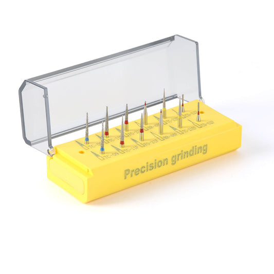 Dental Diamond Bur Precision Grinding Kit FG 1.6mm 12pcs/Kit - azdentall.com