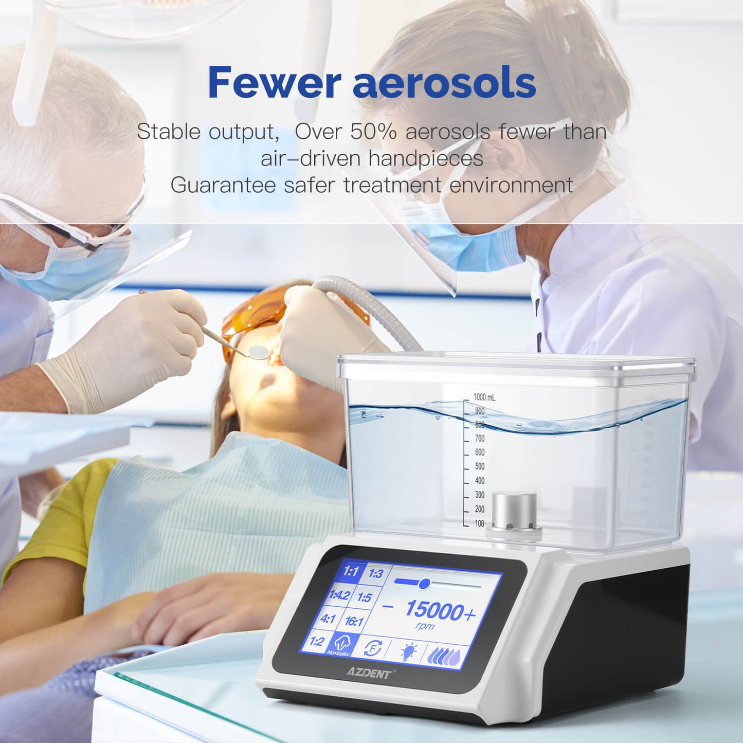 AZDENT Dental LED Electric Brushless Surgery Motor System Touch Screen with Water Supply - azdentall.com