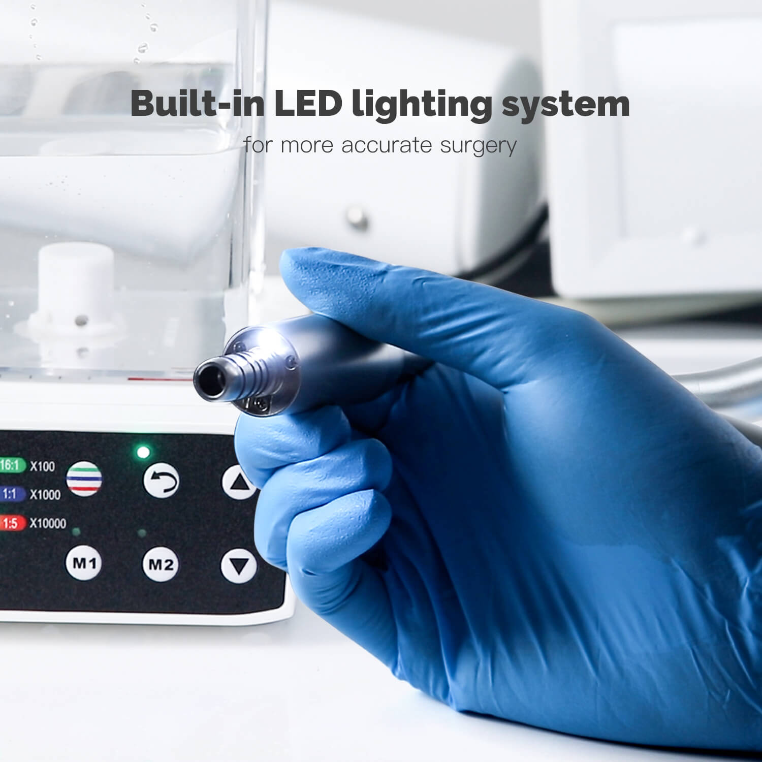 Dental LED Electric Motor Brushless with Water Supply 4 Holes - azdentall.com