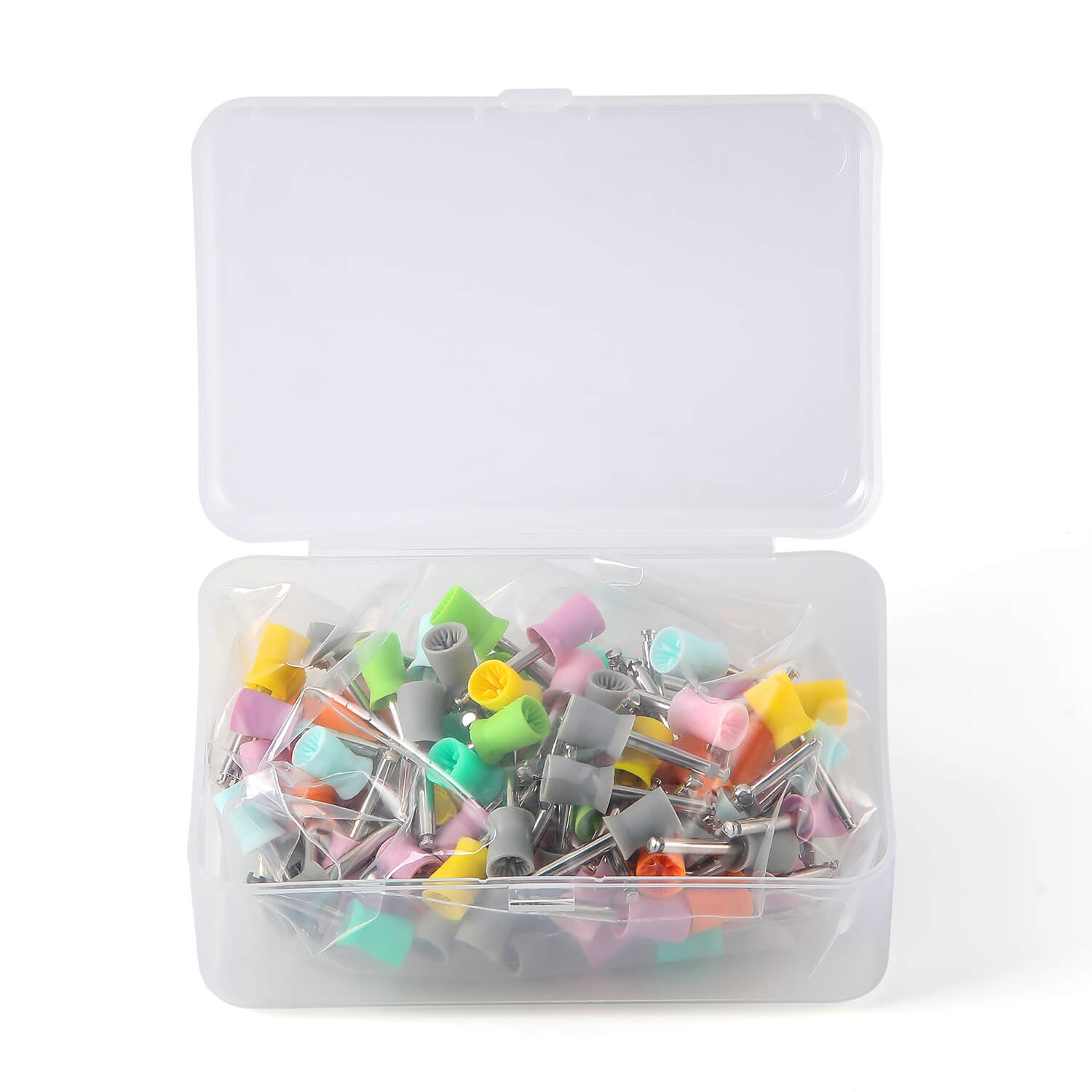 AZDENT Dental Rubber Polishing Prophy Cup Soft Brushes RA2.35mm 100pcs/Box - azdentall.com