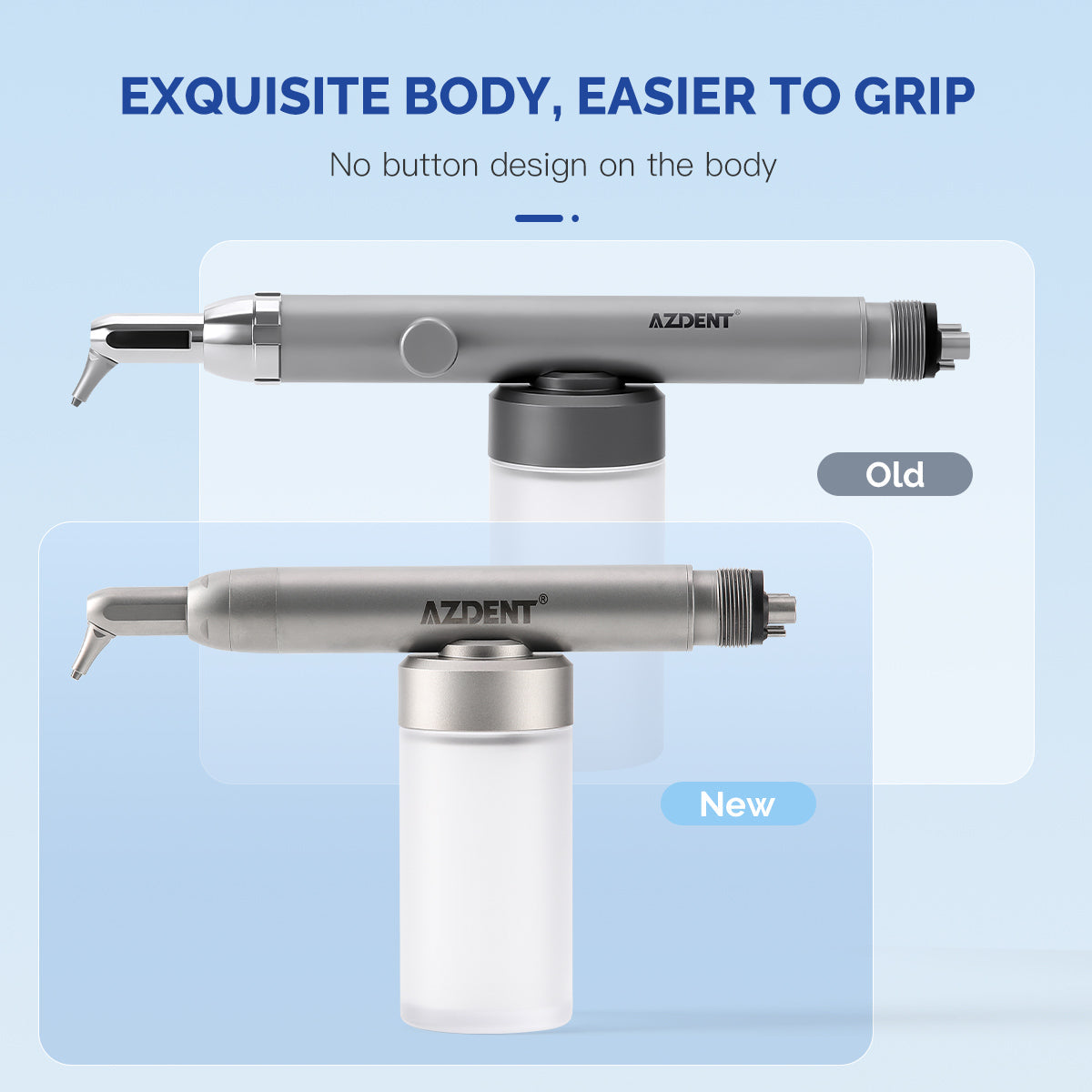 AZDENT Dental Aluminum Oxide Air Abrasion Micro Blaster Sandblasting Gun with Water 2/4Hole - azdentall.com