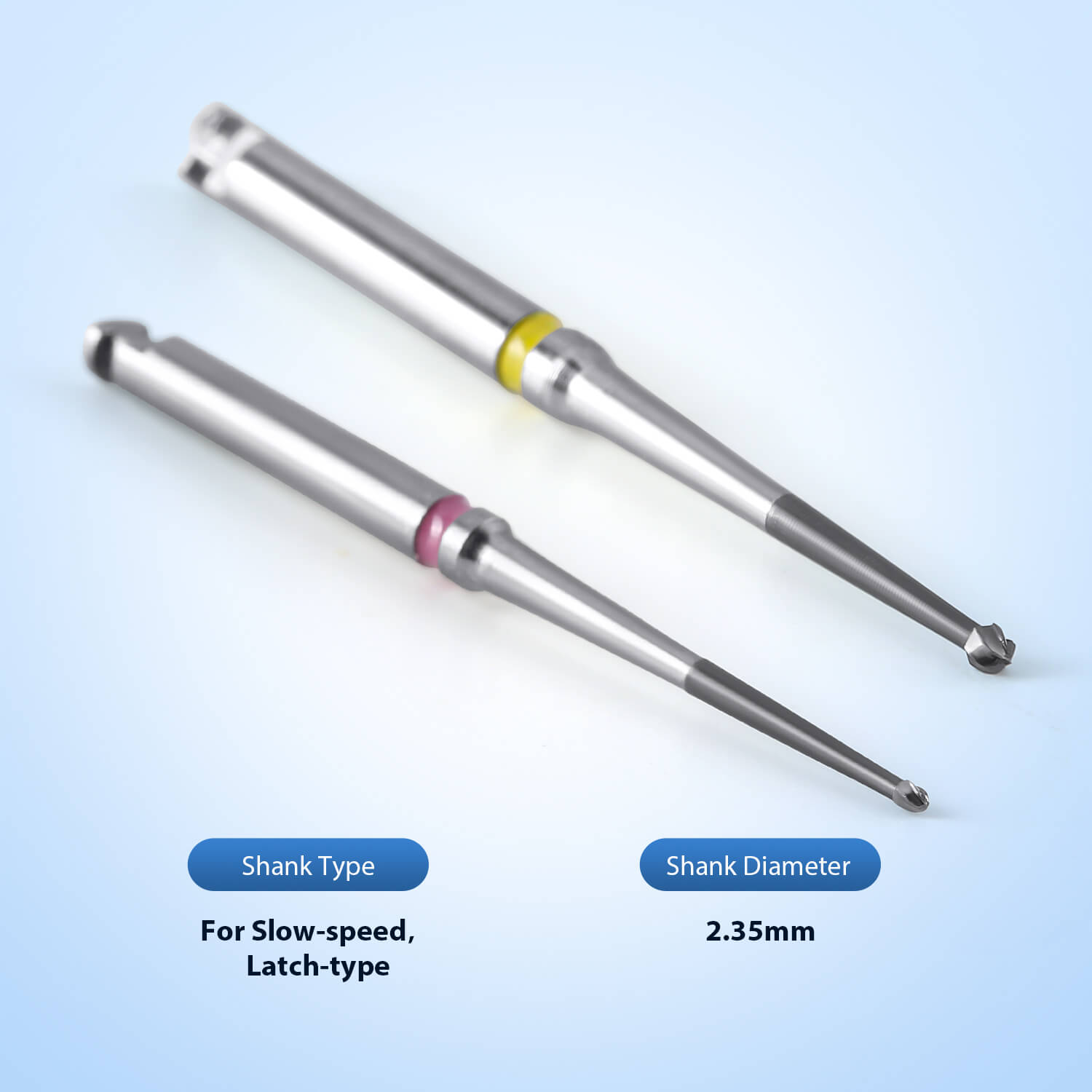 Dental Long Neck Microscope Endo Tungsten Carbide Bur 31mm/34mm RA 2.35mm 6pcs/Pack - azdentall.com