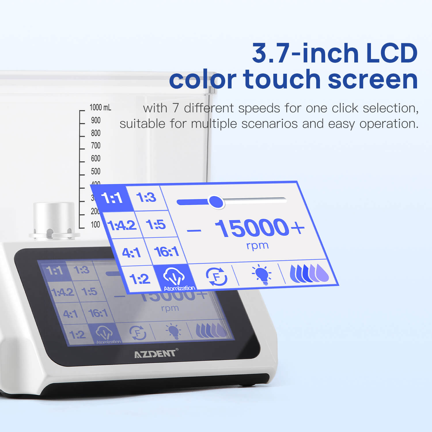 AZDENT Dental LED Electric Brushless Surgery Motor System Touch Screen with Water Supply - azdentall.com