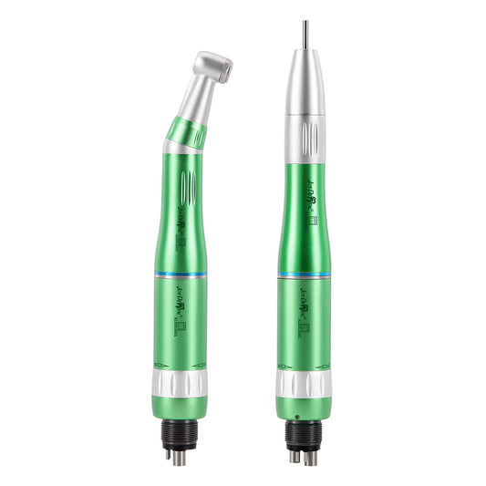 Dental Inner Water Low Speed Handpiece Contra Angle/ Air Motor/ Straight Handpiece Color Green 4 Hole