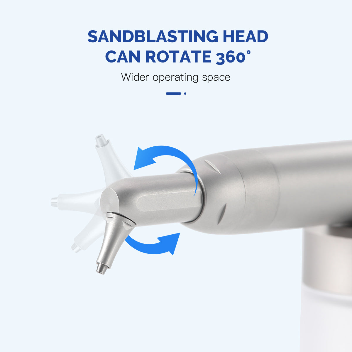 AZDENT Dental Aluminum Oxide Air Abrasion Micro Blaster Sandblasting Gun with Water 2/4Hole - azdentall.com