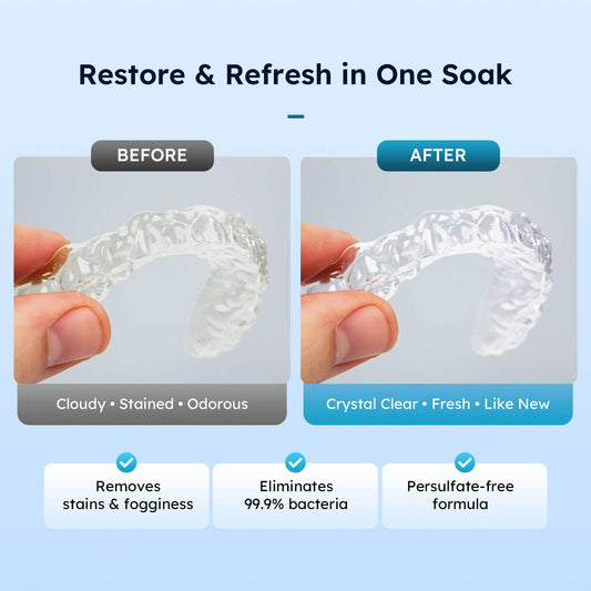 Retainer Cleaner Effervescent Tablets Orthodontic and Denture for Appliances Mint Flavor 60Tabs/Box - azdentall.com