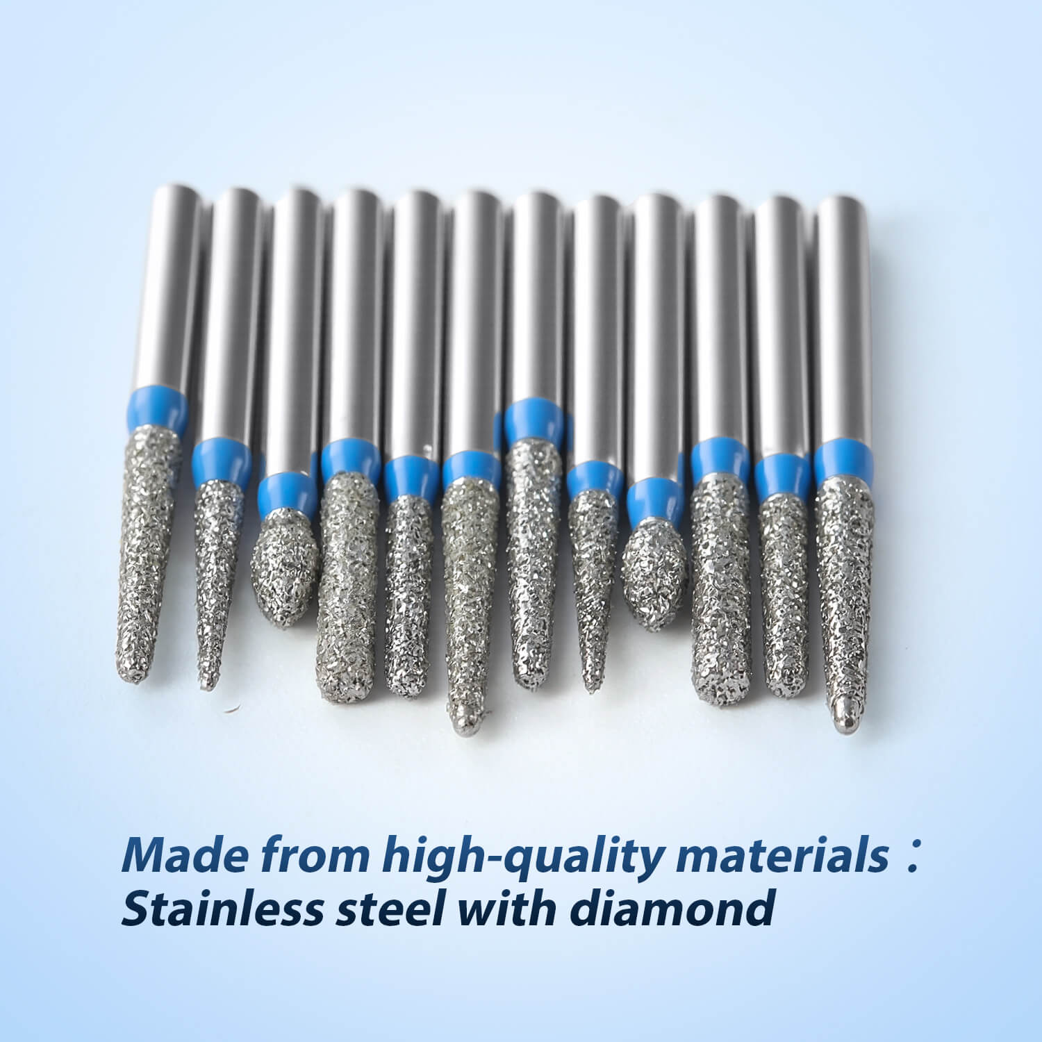 Dental Diamond Bur Shoulder Preparation Kit FG 1.6mm 12pcs/Kit - azdentall.com