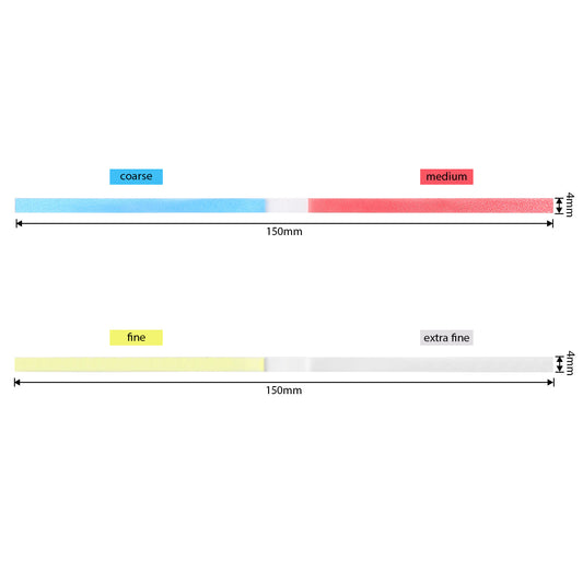 Dental Finishing & Polishing Strip for Interproximal Application Coarse Medium Fine Extra Fine 4mm - azdentall.com