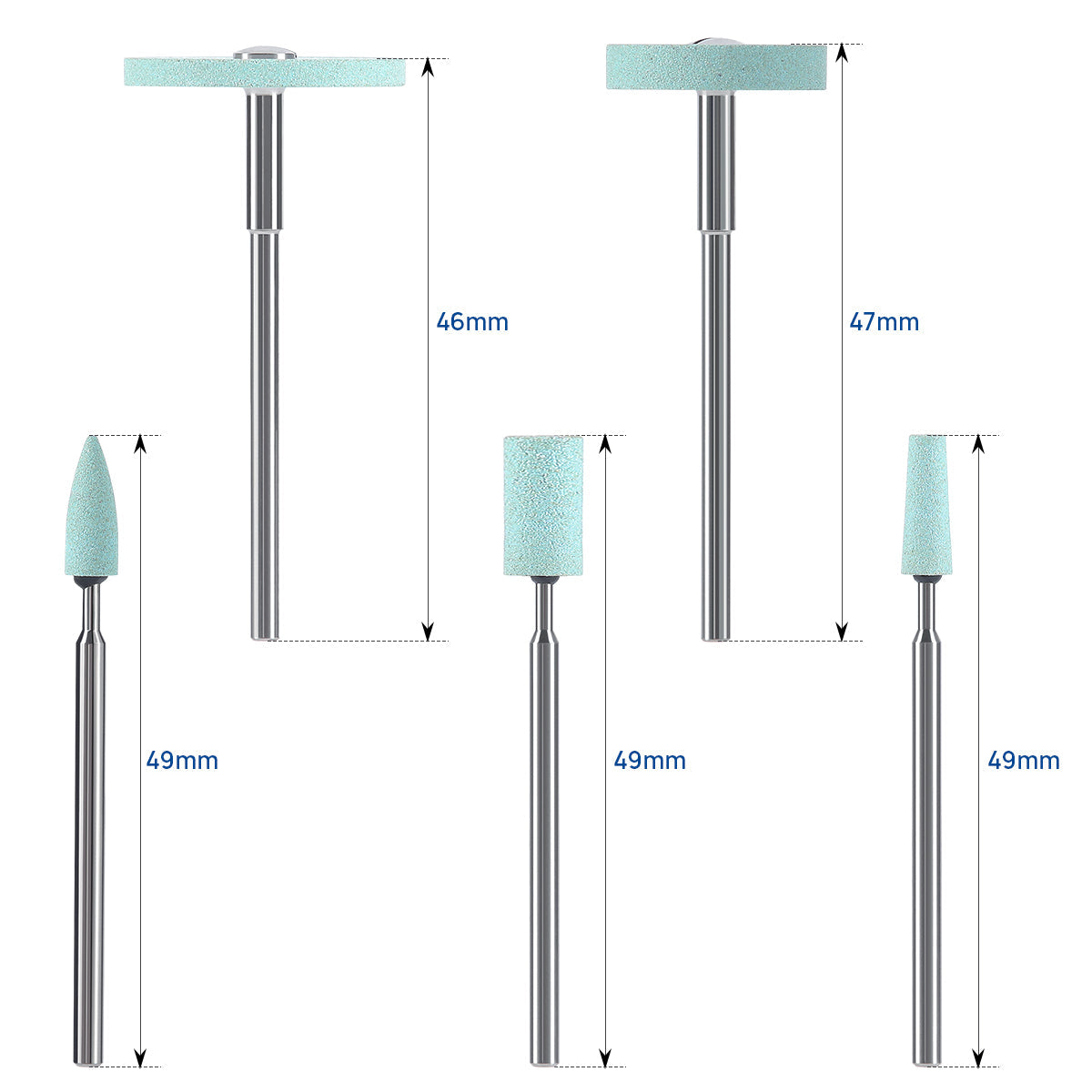 Dental Lab Ceramic Diamond Grinder Zirconia Porcelain Polish Mid-Coarse - azdentall.com