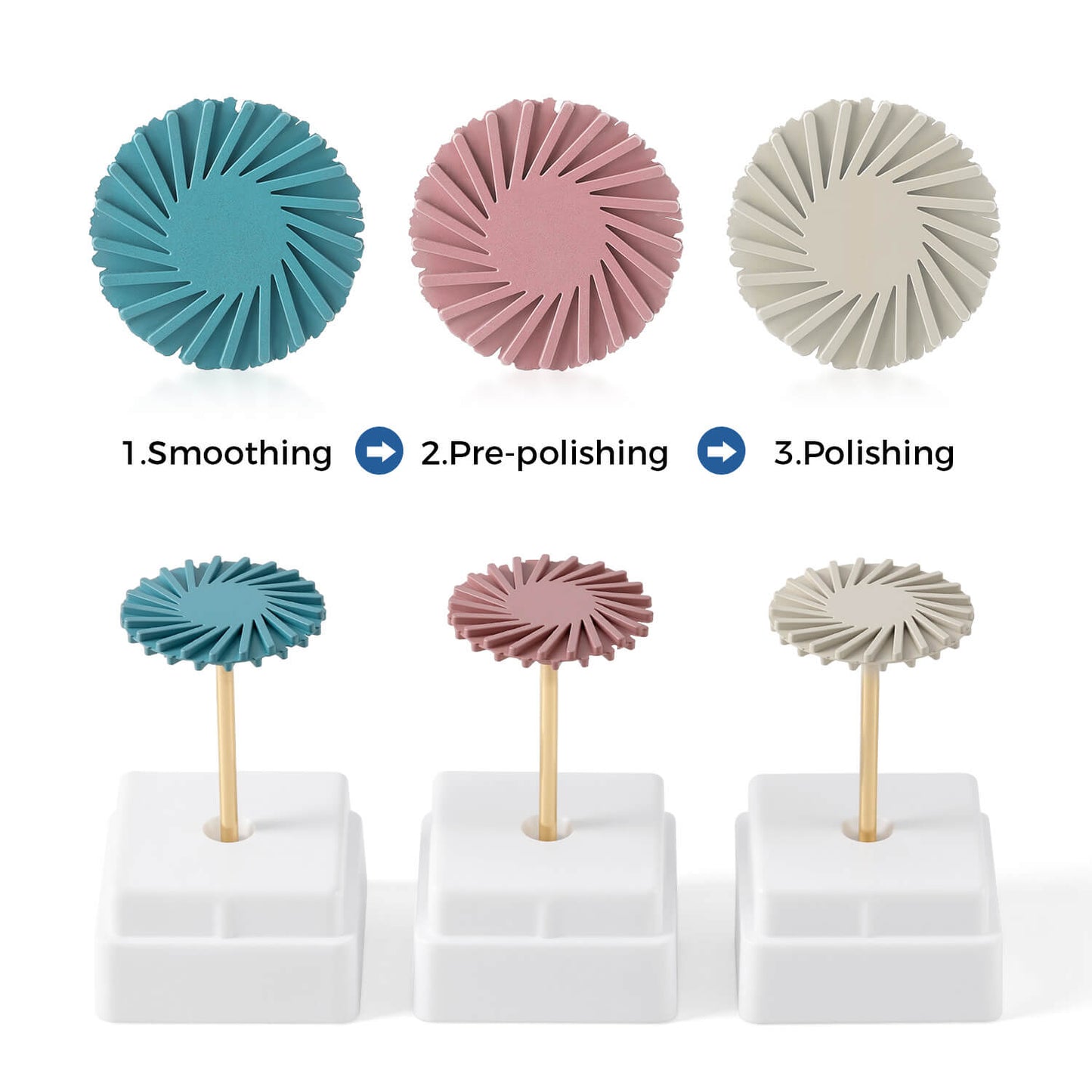 Dental Composite Universal Diamond Polishing Disc Wheel HP 2.35mm 1pc/Box - azdentall.com