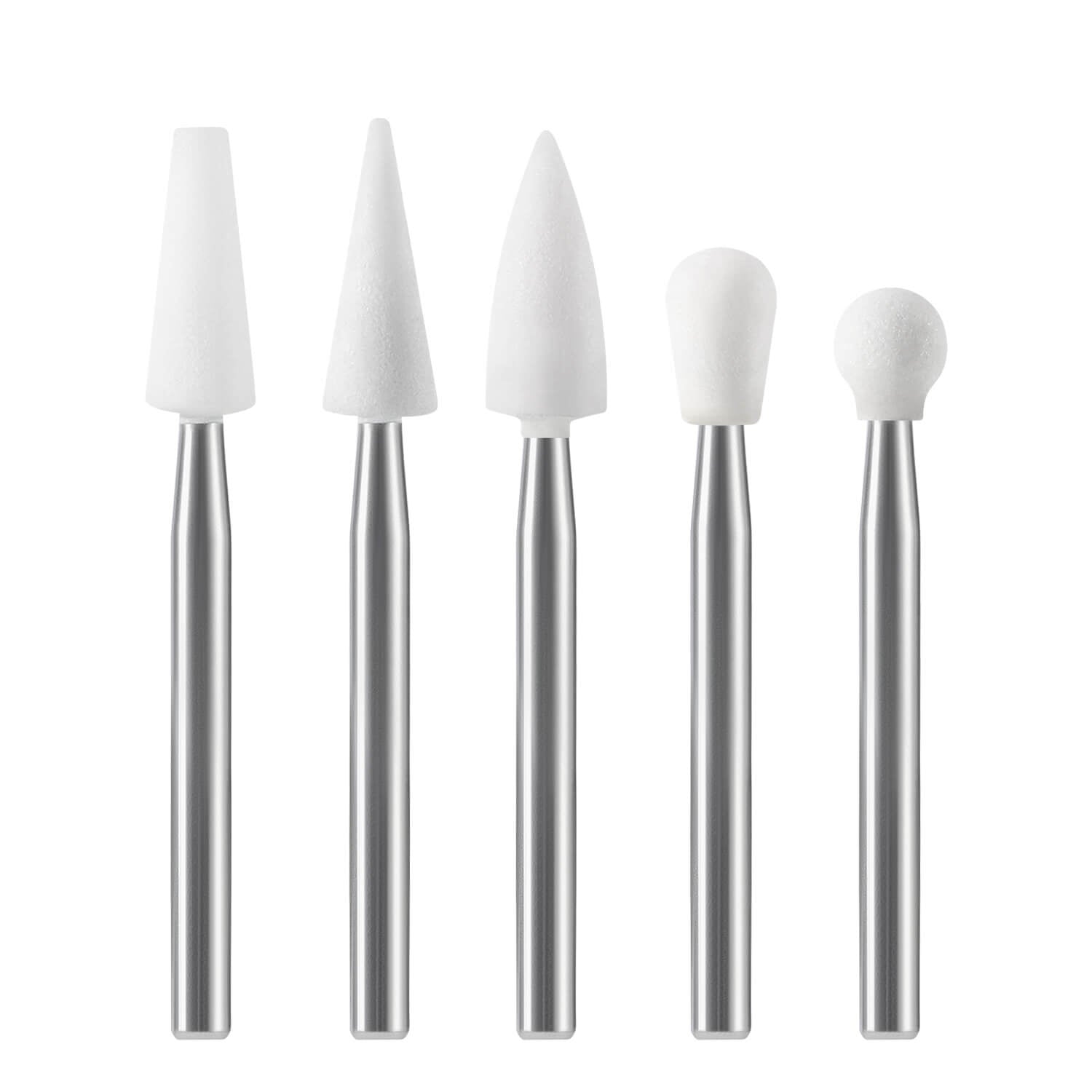 Dental Polishing White Stones FG Mixed Shapes 5pcs/Set - azdentall.com