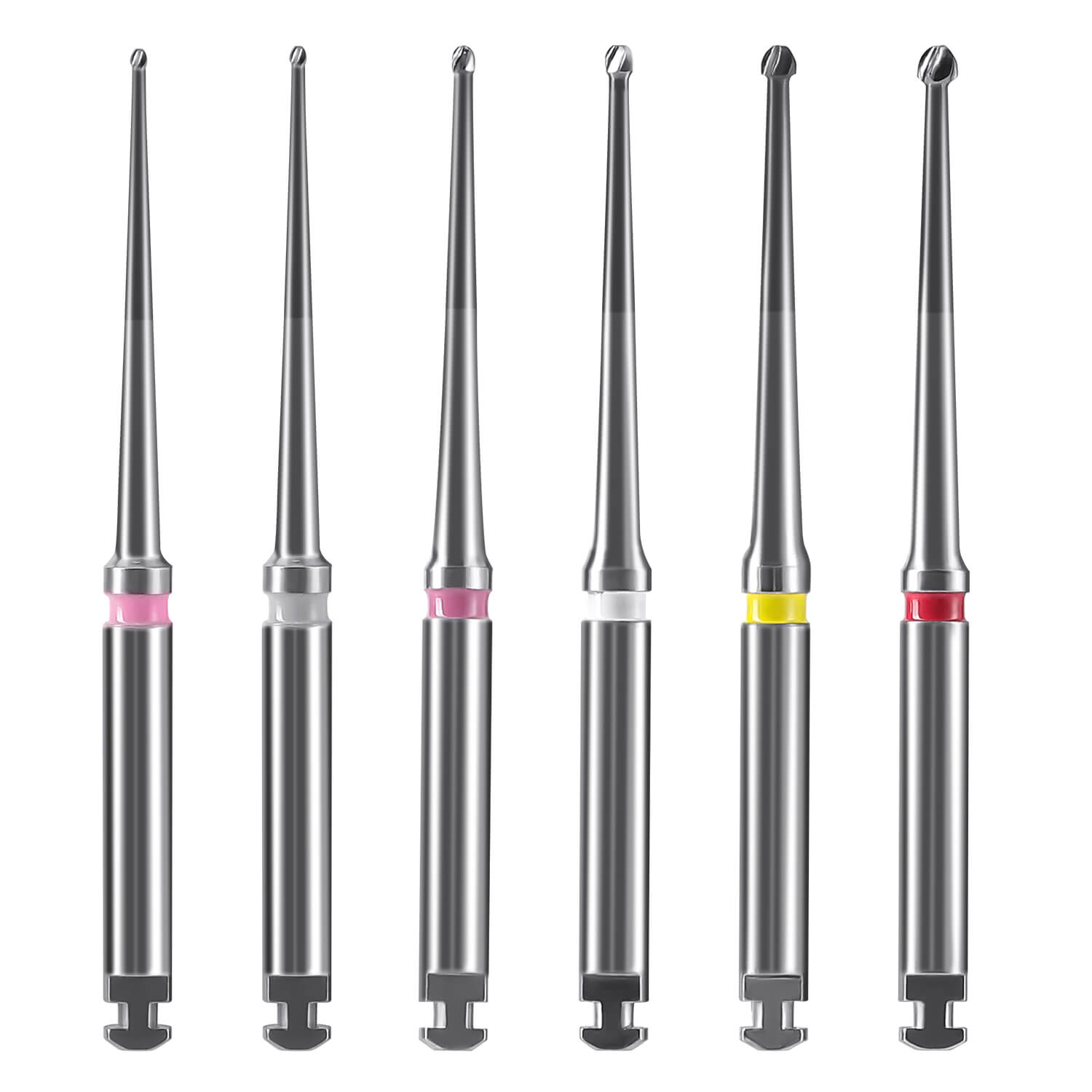 Dental Long Neck Microscope Endo Tungsten Carbide Bur 31mm/34mm RA 2.35mm 6pcs/Pack - azdentall.com