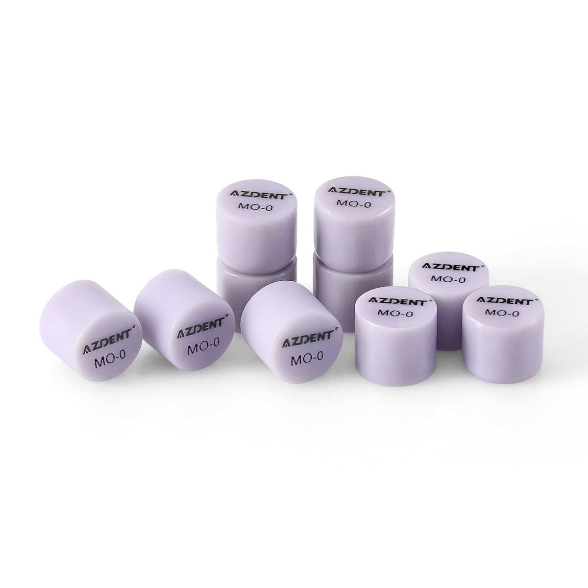 AZDENT Dental Ceramic Glass Ingots Press Lithium Disilicate Generation II Violet HT/LT/MO for Lab CAD CAM Restoration 10pcs/Box