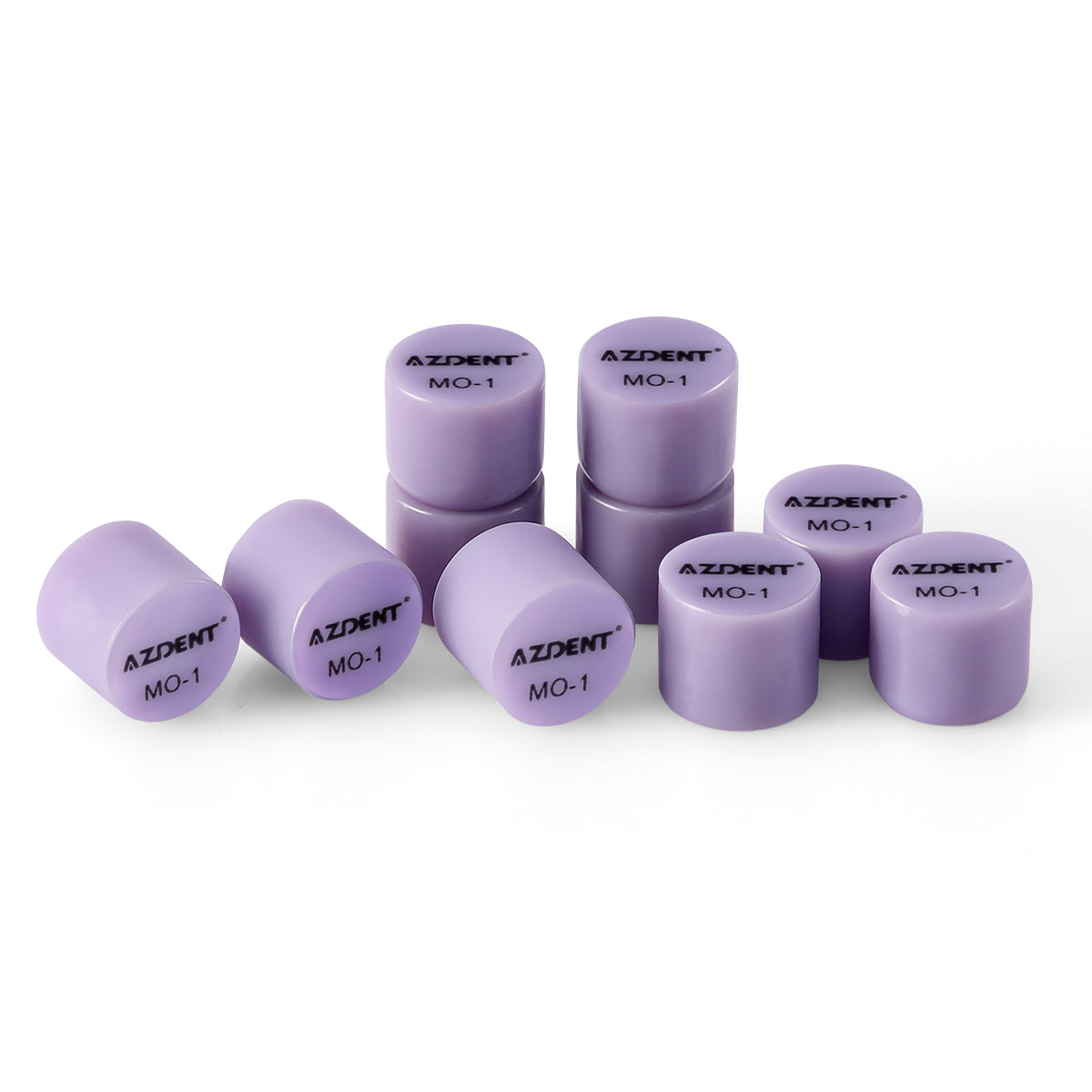 AZDENT Dental Ceramic Glass Ingots Press Lithium Disilicate Generation II Violet HT/LT/MO for Lab CAD CAM Restoration 10pcs/Box