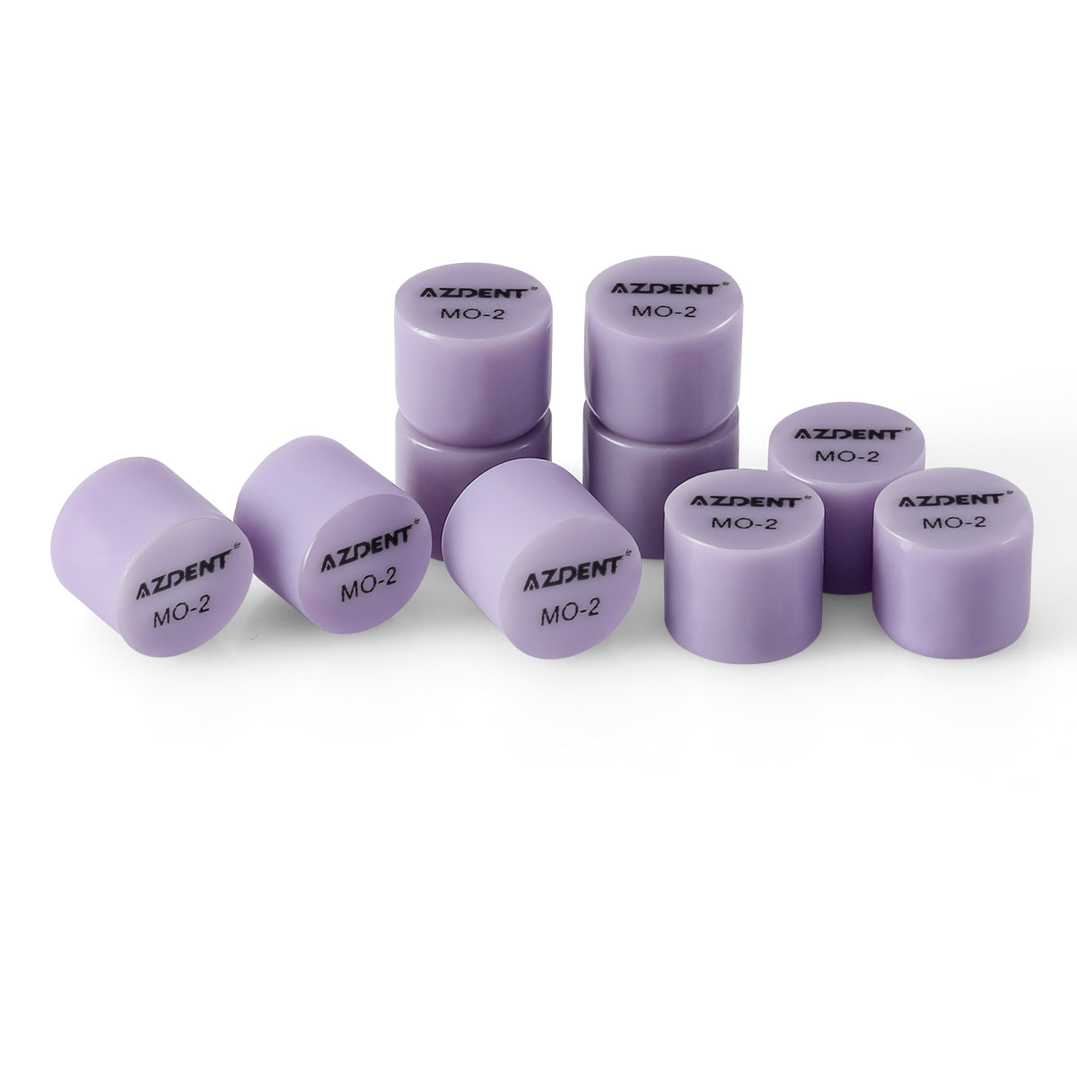 AZDENT Dental Ceramic Glass Ingots Press Lithium Disilicate Generation II Violet HT/LT/MO for Lab CAD CAM Restoration 10pcs/Box