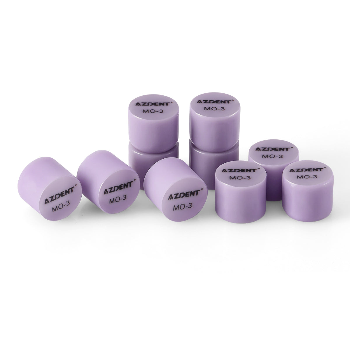 AZDENT Dental Ceramic Glass Ingots Press Lithium Disilicate Generation II Violet HT/LT/MO for Lab CAD CAM Restoration 10pcs/Box