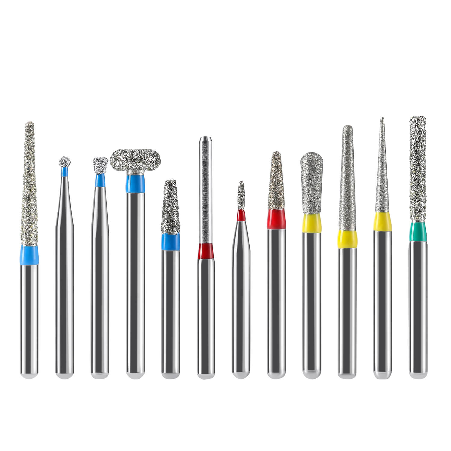 AZDENT Dental Diamond Bur Standard Kit FG 1.6mm 12pcs/Kit - azdentall.com