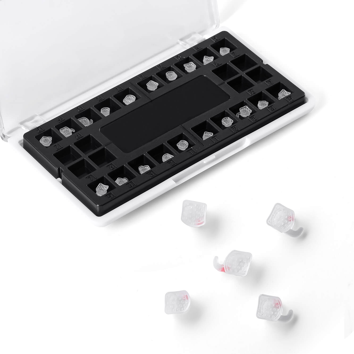 AZDENT Dental 2G Clear Ceramic Bracket Roth/MBT 0.022 Hooks On 345 20pcs/Box - azdentall.com