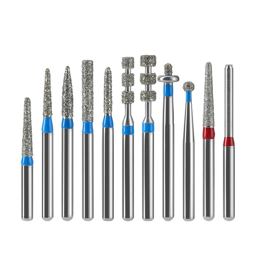 Dental Diamond Bur All Ceramic Porcelain Kit FG 1.6mm 11pcs/Kit - azdentall.com