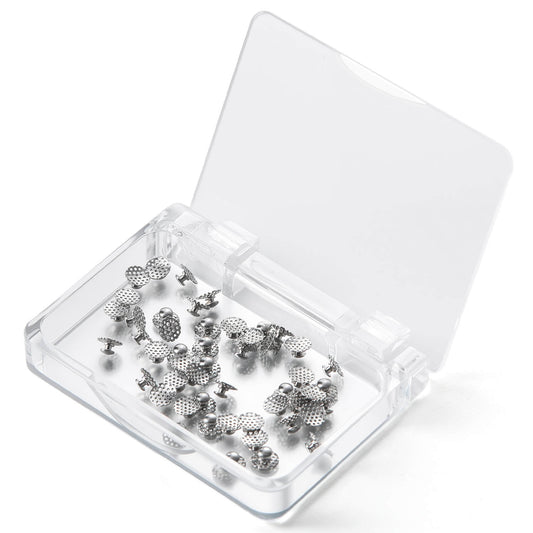 AZDENT Dental Orthodontic Bondable Lingual Button with Hole Round 50pcs/Box - azdentall.com