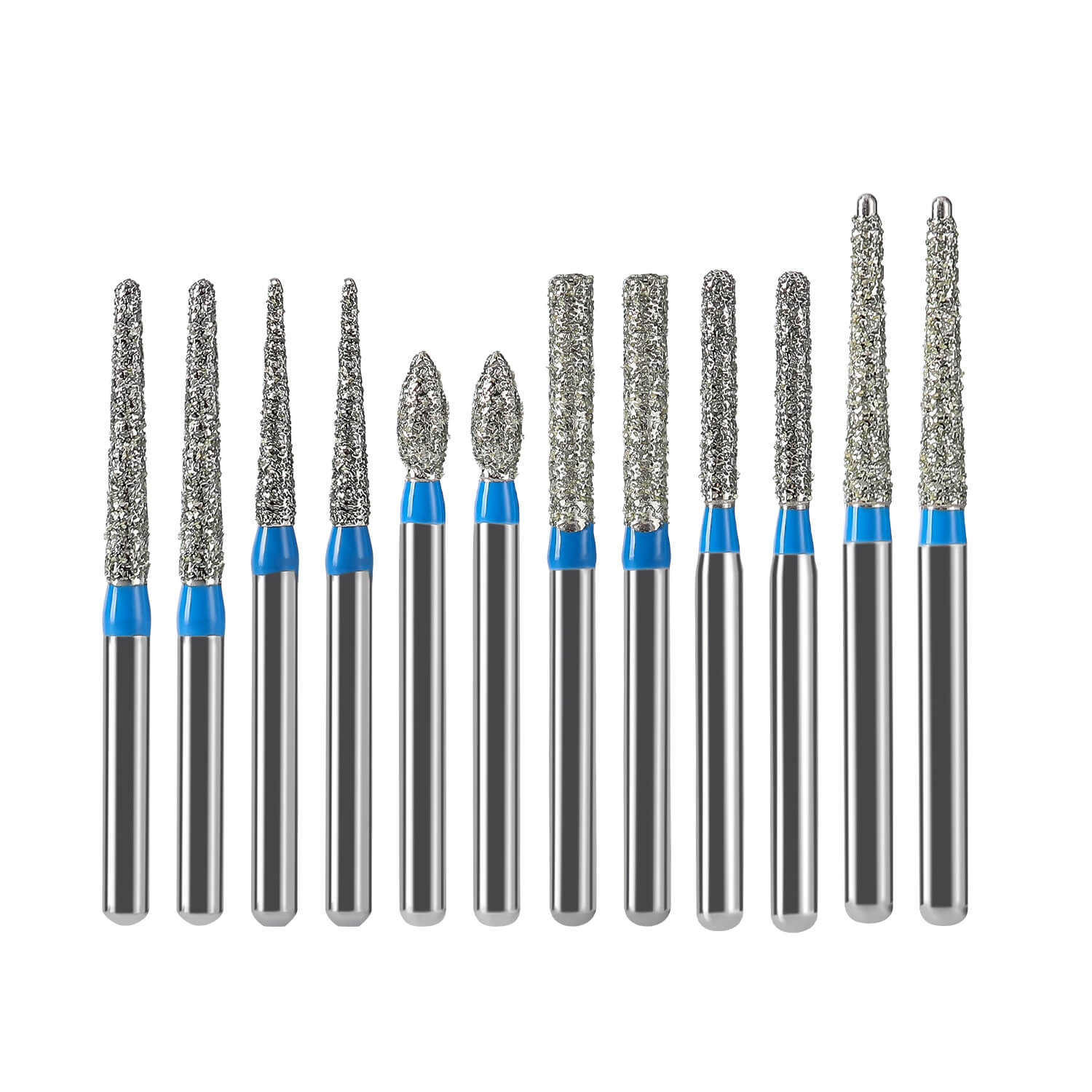 Dental Diamond Bur Shoulder Preparation Kit FG 1.6mm 12pcs/Kit - azdentall.com