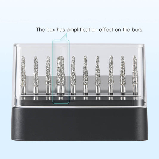 AZDENT Dental Diamond Burs Drills FG 1.6mm Flat/Round 10pcs/Box - azdentall.com