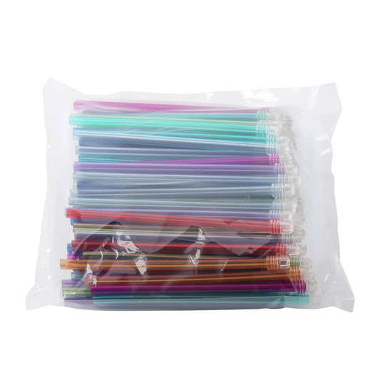 Dental Disposable Saliva Ejectors Clear Tips Assorted Colors 100pcs/Bag - azdentall.com