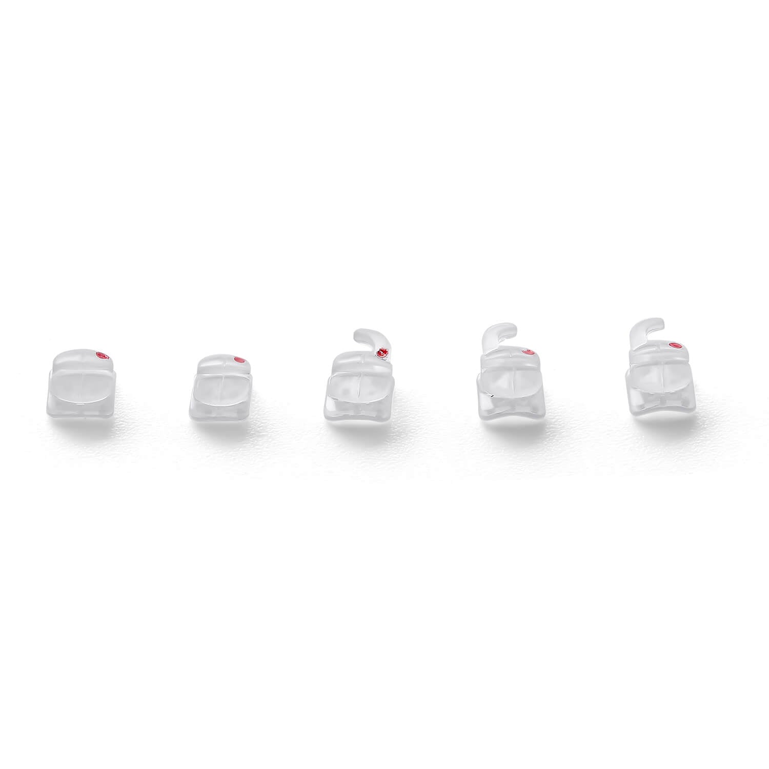 AZDENT Dental 2G Clear Ceramic Bracket Roth/MBT 0.022 Hooks On 345 20pcs/Box - azdentall.com