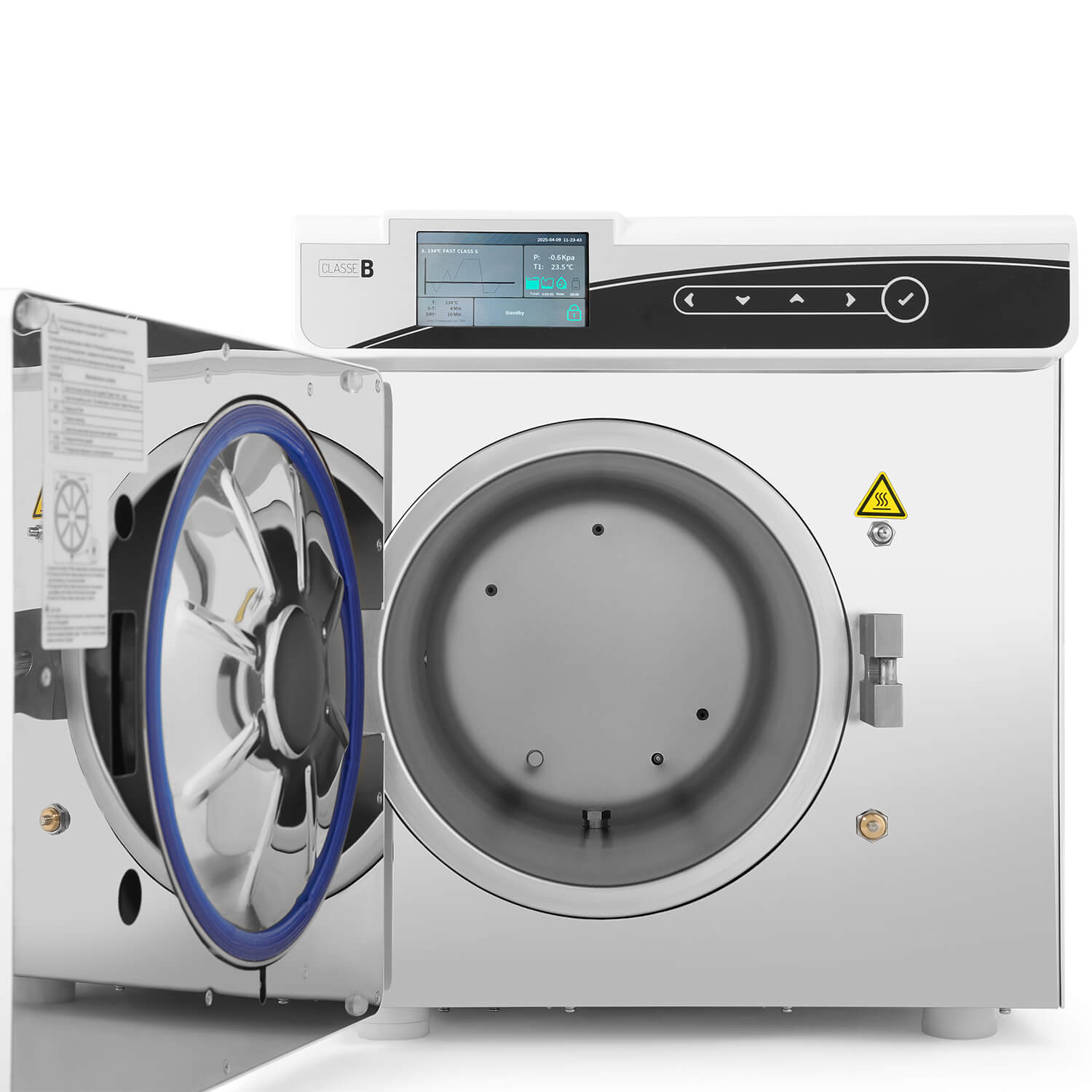 Dental 22L Autoclave Steam Sterilizer LCD Built-in Printer Table Top Class B Dry Function - azdentall.com