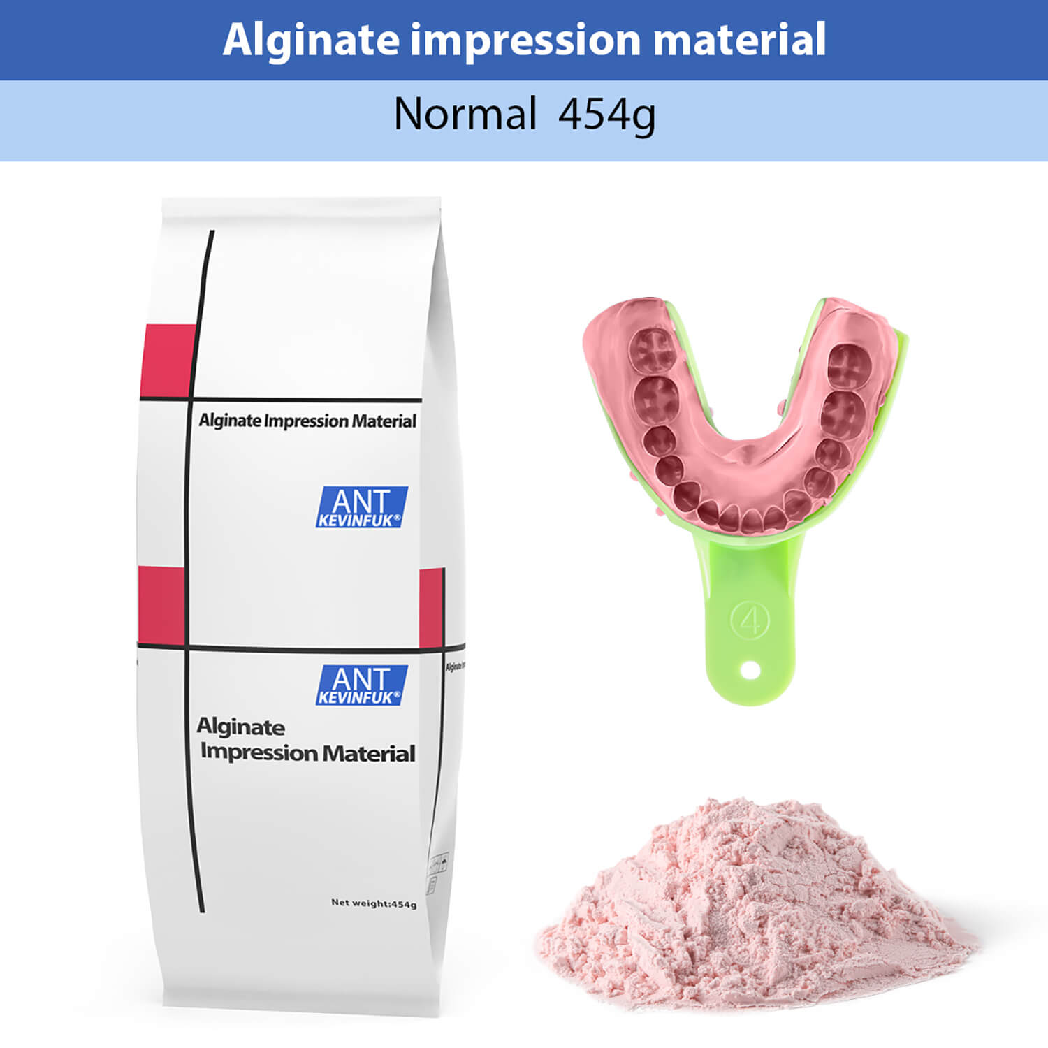 Dental Alginate Impression Material Normal/Chromatic/High Precision 454g/Bag - azdentall.com